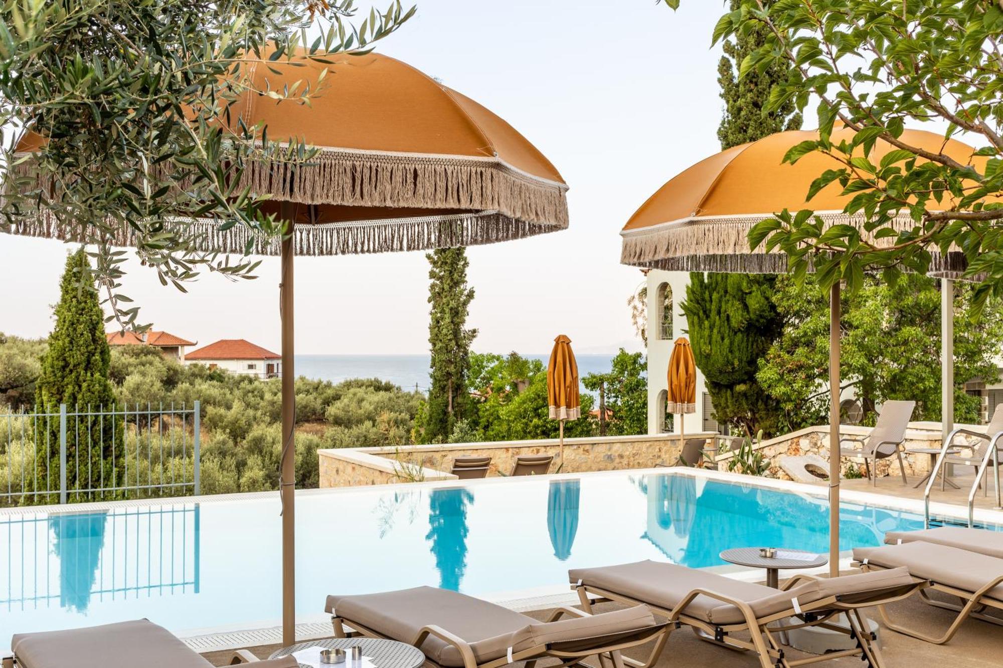 Olympia Zervea Studios With Pool - Apartment Kardhamili Exterior foto