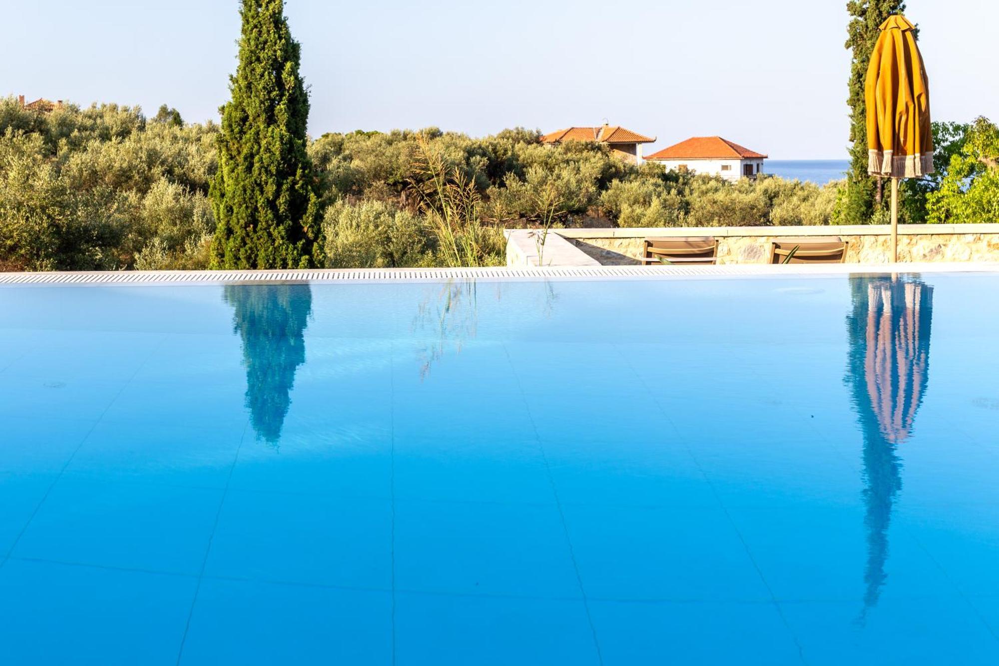 Olympia Zervea Studios With Pool - Apartment Kardhamili Exterior foto