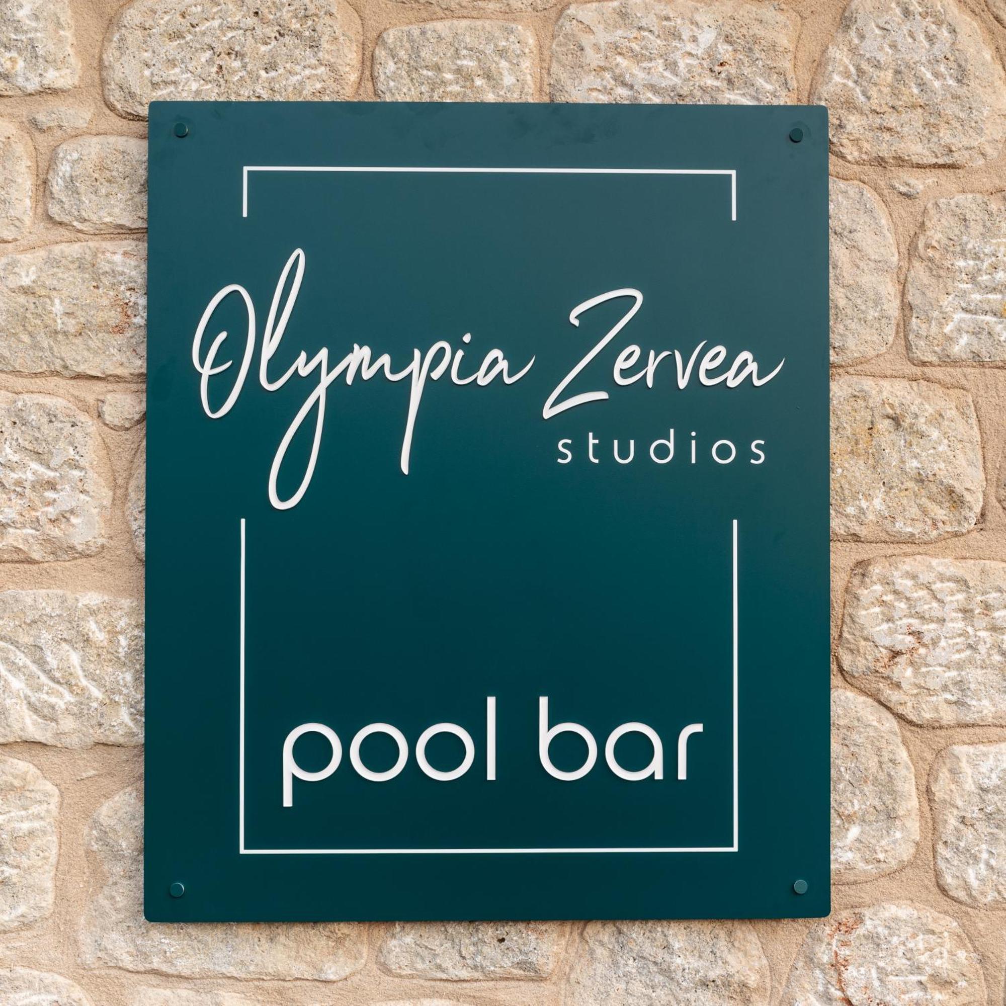 Olympia Zervea Studios With Pool - Apartment Kardhamili Exterior foto